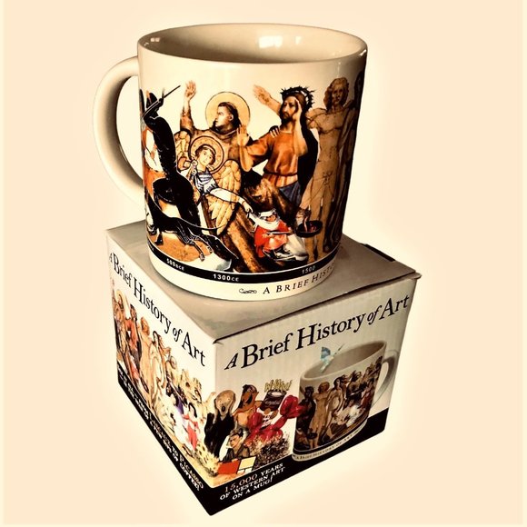 "Brief History of Art" Coffee Mug Microwave and Dishwasher Safe New in Box - Picture 3 of 5